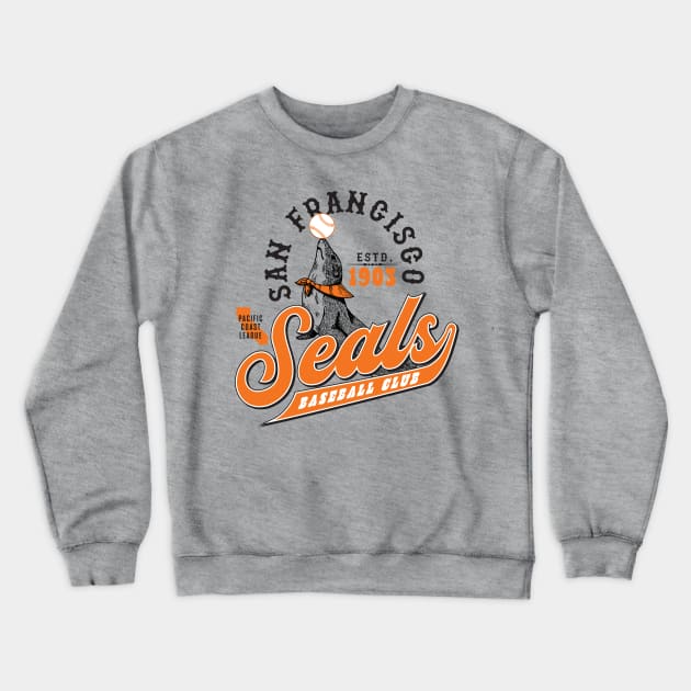 San Francisco Seals Crewneck Sweatshirt by MindsparkCreative